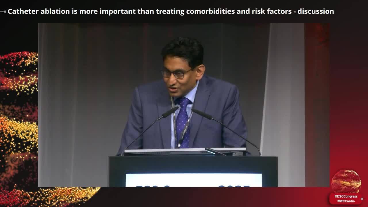 Great Debate: catheter ablation is more important than treating comorbidities and risk factors   
