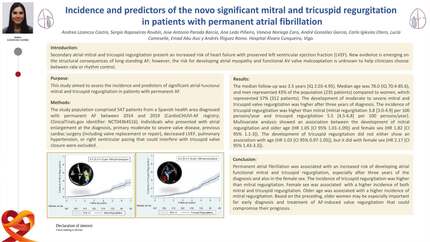 Incidence and predictors of the novo significant mitral and tricuspid regurgitation in patients with permanent atrial fibrillation