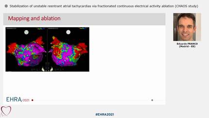 Stabilization of unstable reentrant atrial tachycardias via fractionated continuous electrical activity ablation (CHAOS study)