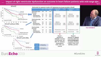 Impact of right ventricular dysfunction on outcome in heart failure patients with mid-range ejection fraction with and without chronic respiratory diseases