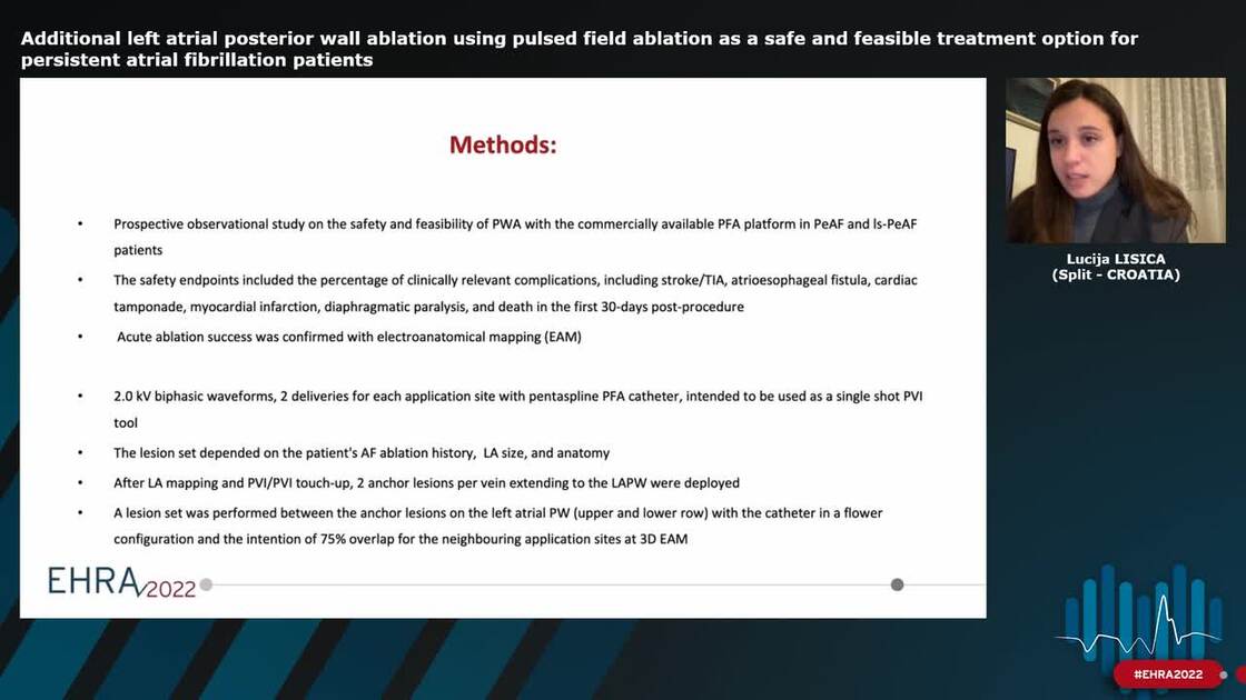 ESC 365 Additional left atrial posterior wall ablation using