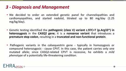 A quiet spark: mild phenotype catecholaminergic polymorphic ventricular tachycardia in a CASQ2 heterozygous carrier