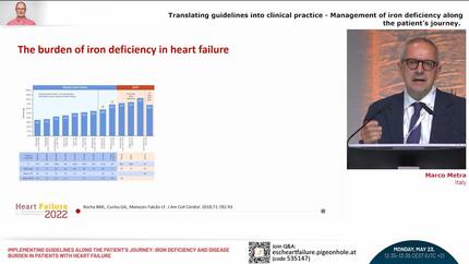 Implementing guidelines along the patient's journey: iron deficiency and disease burden in patients with heart failure
