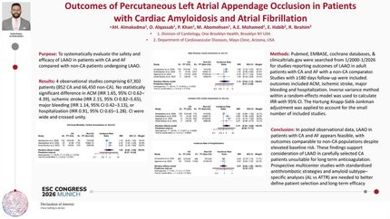 Outcomes of percutaneous left atrial appendage occlusion in patients with cardiac amyloidosis and atrial fibrillation