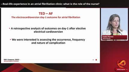 Real-life experience in an atrial fibrillation clinic: what is the role of the nurse?