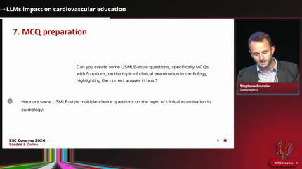 LLMs impact on cardiovascular education