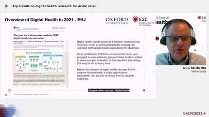 Digital health in acute cardiac care