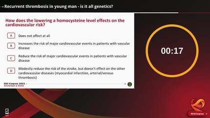Recurrent thrombosis in young man - is it all genetics?