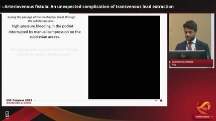 Arteriovenous fistula: An unexpected complication of transvenous lead extraction