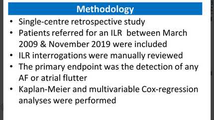 Atrial fibrillation detection on implantable loop recorders in embolic stroke of undetermined source