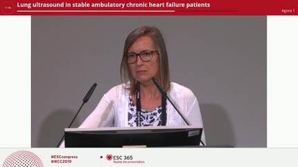 Lung ultrasound in stable ambulatory chronic heart failure patients