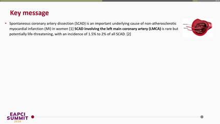 Spontaneous left main coronary artery dissection: a strategy of sealing the entry point