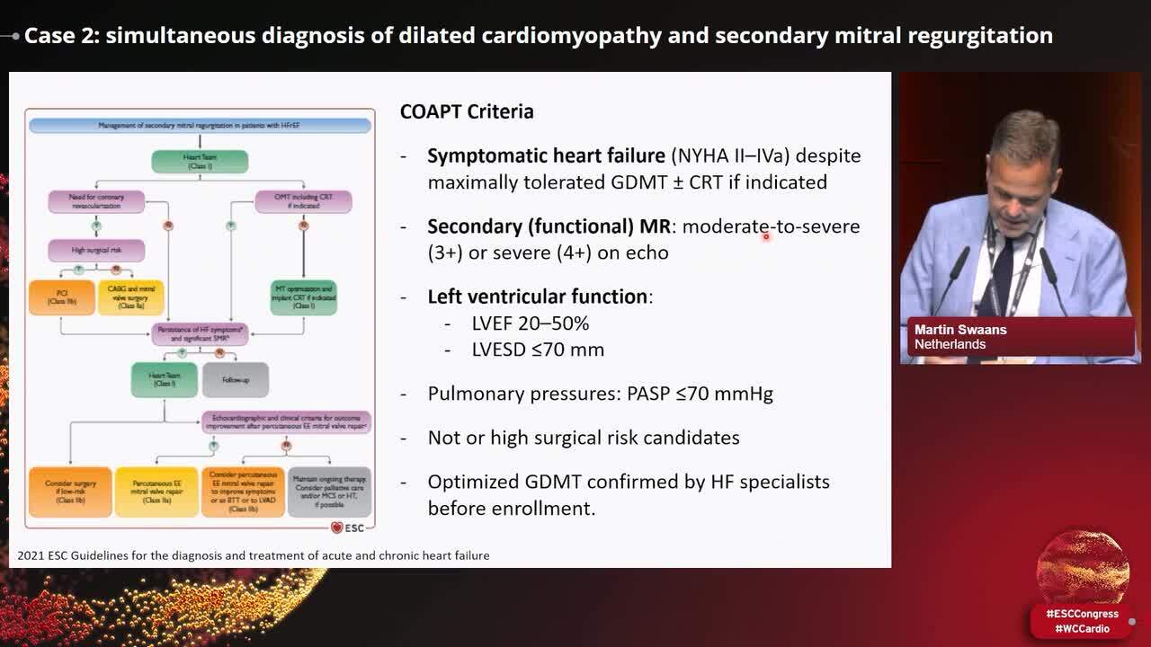 Clinical Case Management: patients with secondary mitral regurgitation - discussion