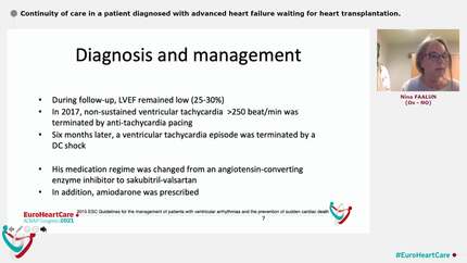 Continuity of care in a patient diagnosed with advanced heart failure waiting for heart transplantation.