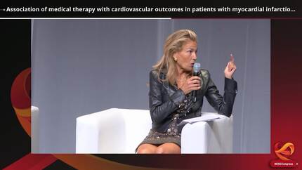 Association of medical therapy with cardiovascular outcomes in patients with myocardial infarction with nonobstructive coronary arteries
