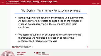 A randomized trial of yoga therapy for reflex syncope