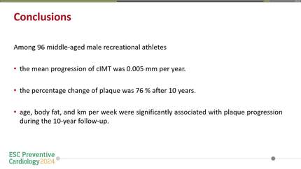 Carotid intima-media thickness progression and plaque formation in recreational male endurance athletes - a 10-year follow-up study