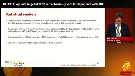 HELP­AHF: optimal target of PEEP in mechanically ventilated patients with AHF