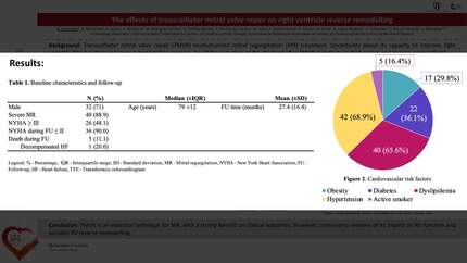 The effects of transcatheter mitral valve repair on right ventricle reverse remodelling