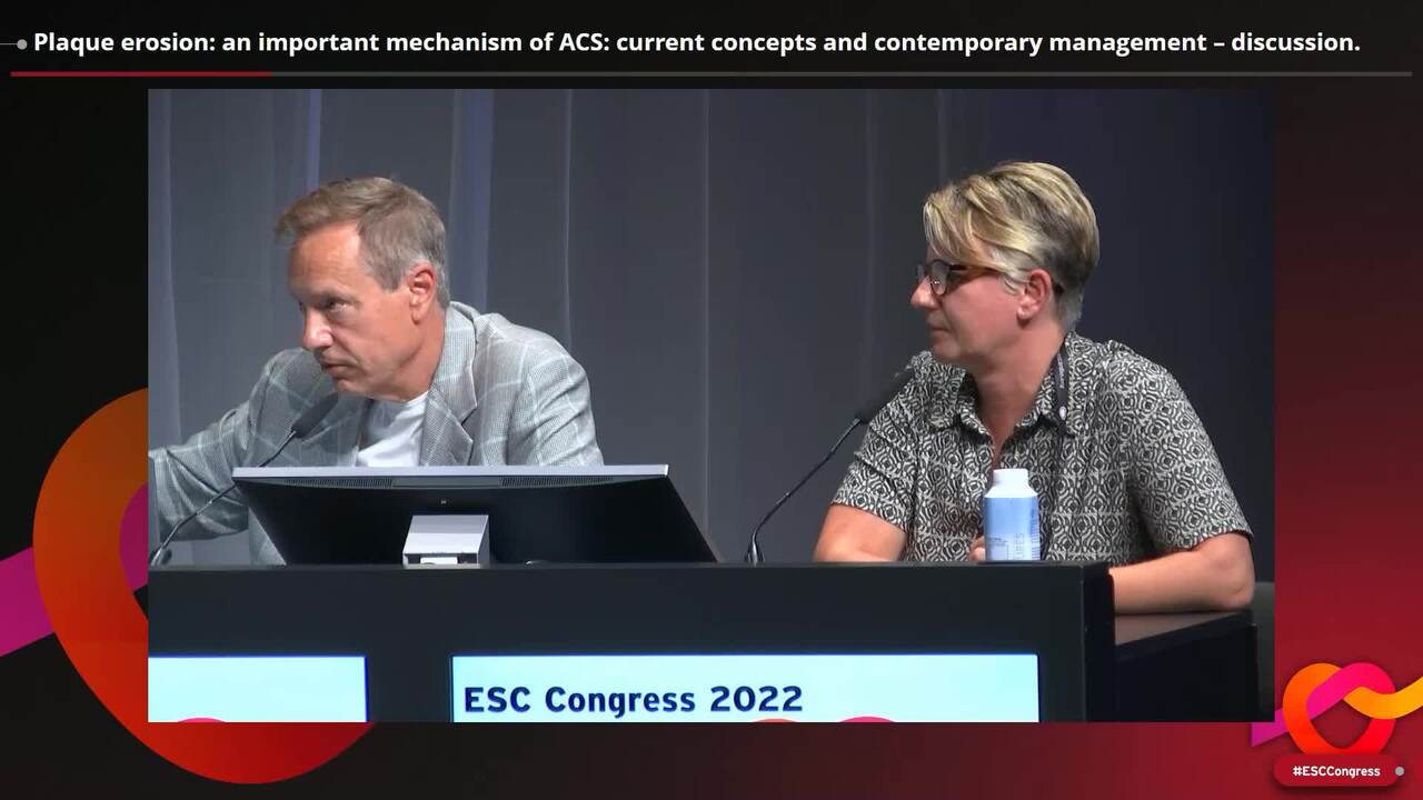 Plaque erosion: an important mechanism of ACS: current concepts and contemporary management – discussion.
