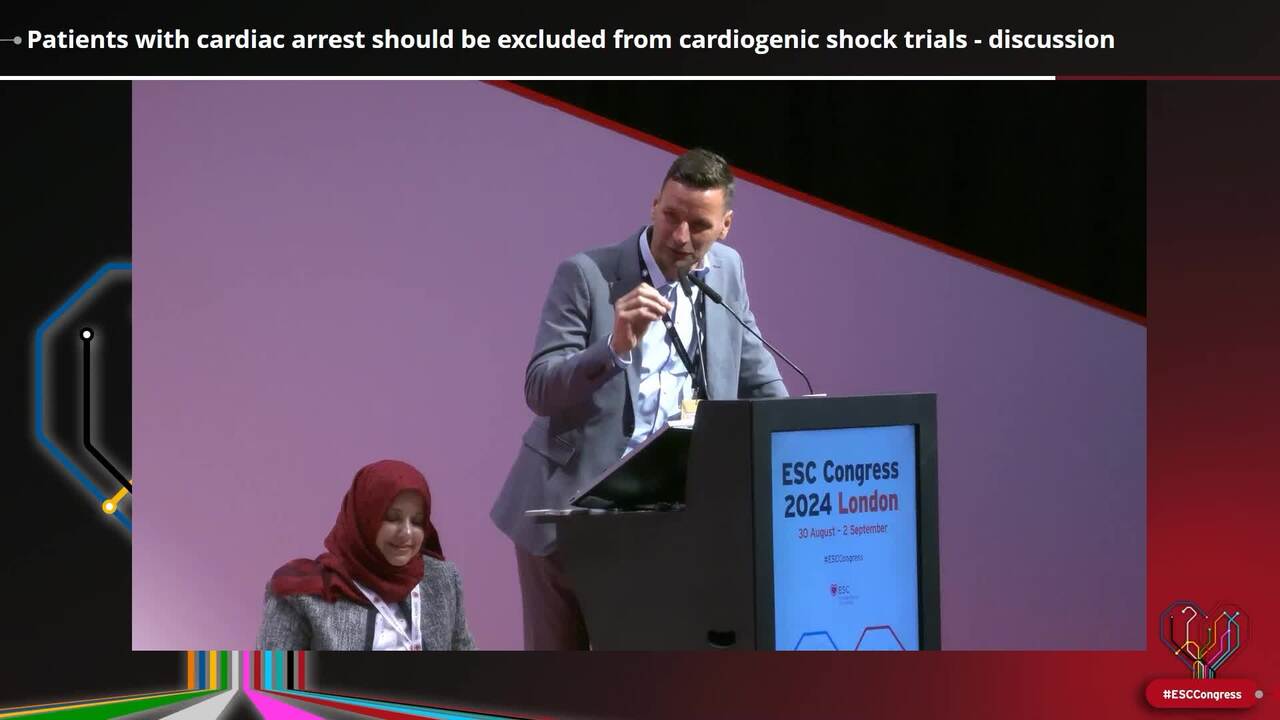 Patients with cardiac arrest should be excluded from cardiogenic shock trials - discussion