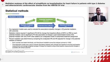 Mediation analyses of the effect of ertugliflozin on hospitalisation for heart failure in patients with type 2 diabetes and atherosclerotic cardiovascular disease from the VERTIS CV trial