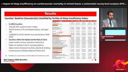 Impact of sleep insufficiency on cardiovascular mortality in United States: a nationwide county-level analysis 2016-2019