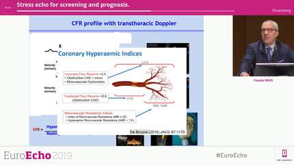Stress echo for screening and prognosis.