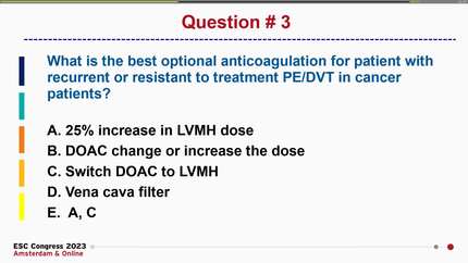 Treatment-resistant pulmonary embolism and deep vein thrombosis in lymphoma