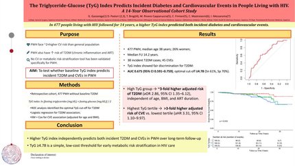 The triglyceride-glucose (TyG) index and incident diabetes and cardiovascular events in people living with HIV-1 infection. A 14-year observational cohort study
