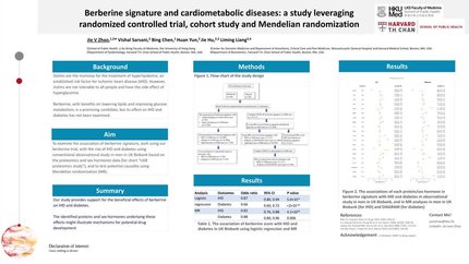 Berberine signature and cardiometabolic diseases: a study leveraging randomized controlled trial, cohort study and Mendelian randomization