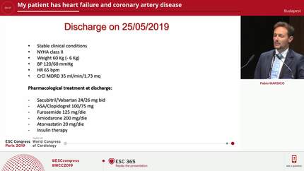 My patient has heart failure and coronary artery disease