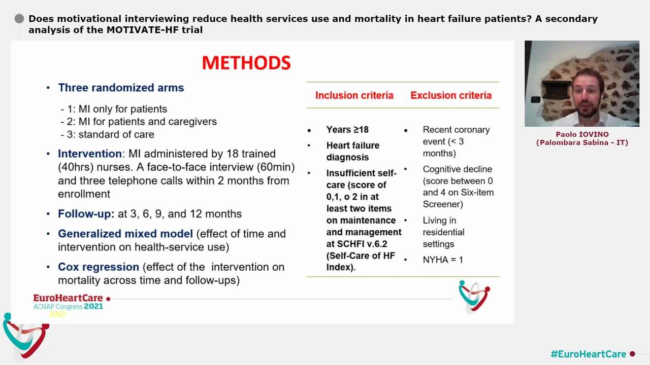 Does motivational interviewing reduce health services use and mortality in heart failure patients? A secondary analysis of the MOTIVATE-HF trial