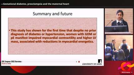 Gestational diabetes, preeclampsia and the maternal heart