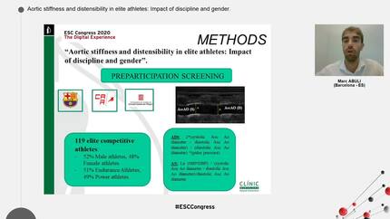 Aortic stiffness and distensibility in elite athletes: Impact of discipline and gender.