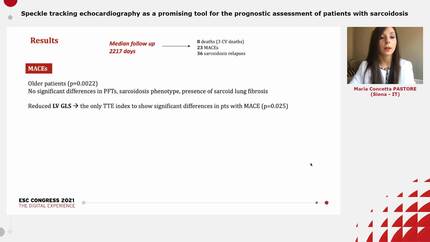 Speckle tracking echocardiography as a promising tool for the prognostic assessment of patients with sarcoidosis