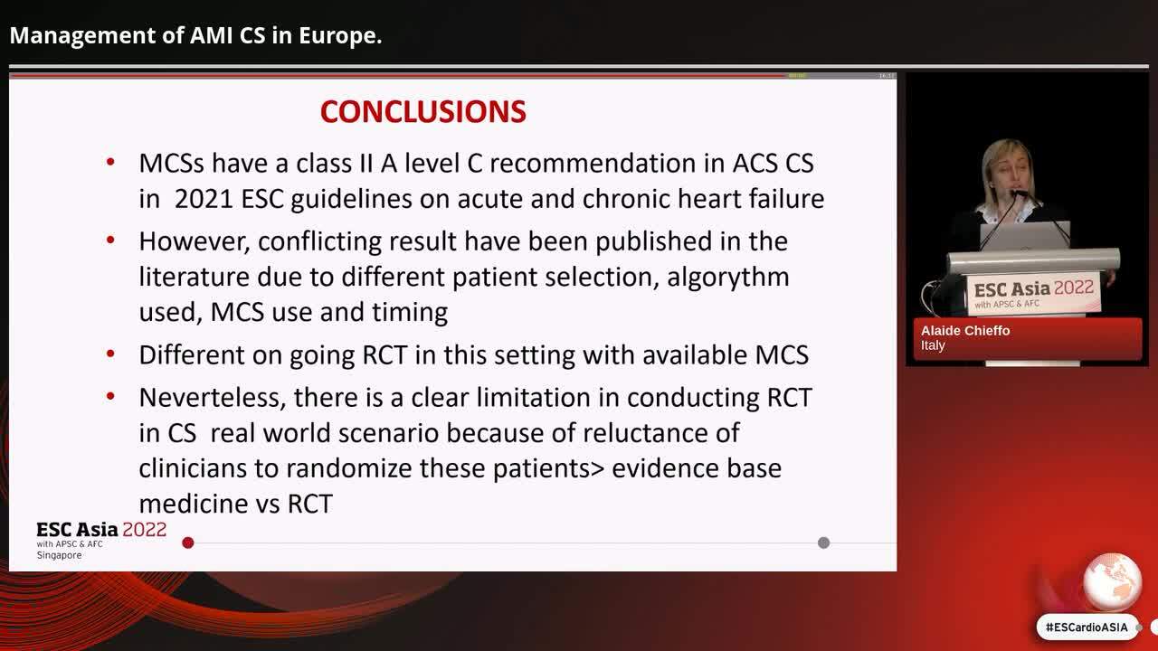 Management of cardiogenic shock in acute myocardial infraction: regional differences