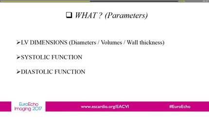 LV function assessment.