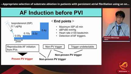 Appropriate selection of substrate ablation in patients with persistent atrial fibrillation using an on-day assessment of baseline rhythm and trigger origin