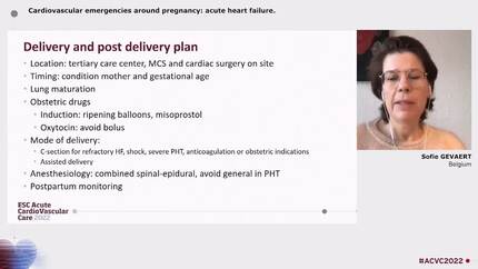When two lives are at stake: cardiovascular emergencies around pregnancy 