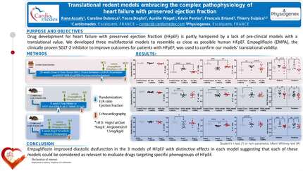 Translational rodent models embracing the complex pathophysiology of heart failure with preserved ejection fraction