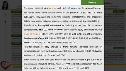 Sex-related differences in conduction disturbances after transcatheter aortic valve implantation