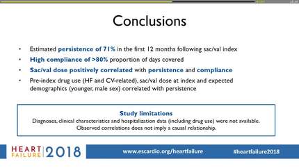 Persistence and compliance amongst sacubitril/valsartan patients in germany, a retrospective cohort study from a longitudinal pharmacy database