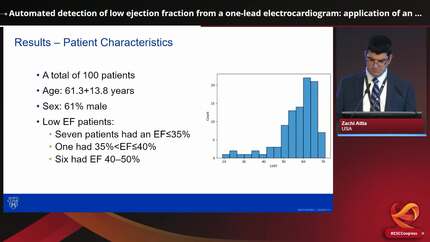 Automated detection of low ejection fraction from a one-lead electrocardiogram: application of an AI algorithm to an electrocardiogram-enabled digital stethoscope