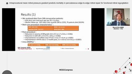 Intraprocedural mean mitral pressure gradient predicts mortality in percutaneous edge-to-edge mitral repair for functional mitral regurgitation