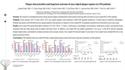 Plaque characteristics and long-term outcome of non-culprit plaque rupture in AMI patients