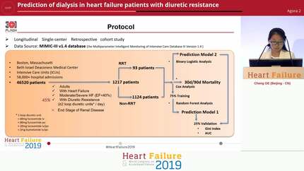 Prediction of dialysis in heart failure patients with diuretic resistance