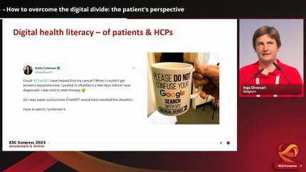 How to overcome the digital divide: the patient's perspective