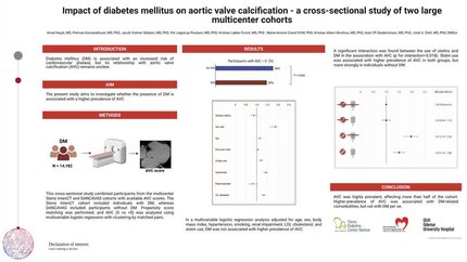 Impact of diabetes mellitus on aortic valve calcification – a cross-sectional study of two large multicenter cohorts
