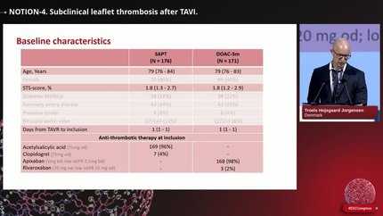 NOTION-4. Subclinical leaflet thrombosis after TAVI.